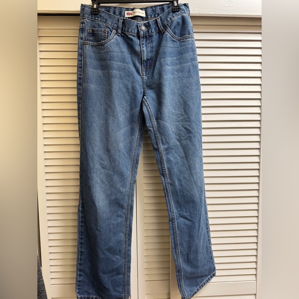 Levi's 505 Regular Light Blue Denim Pants Youth Sz 20 30x32